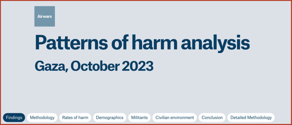 Patterns of harm analysis Gaza, October 2023