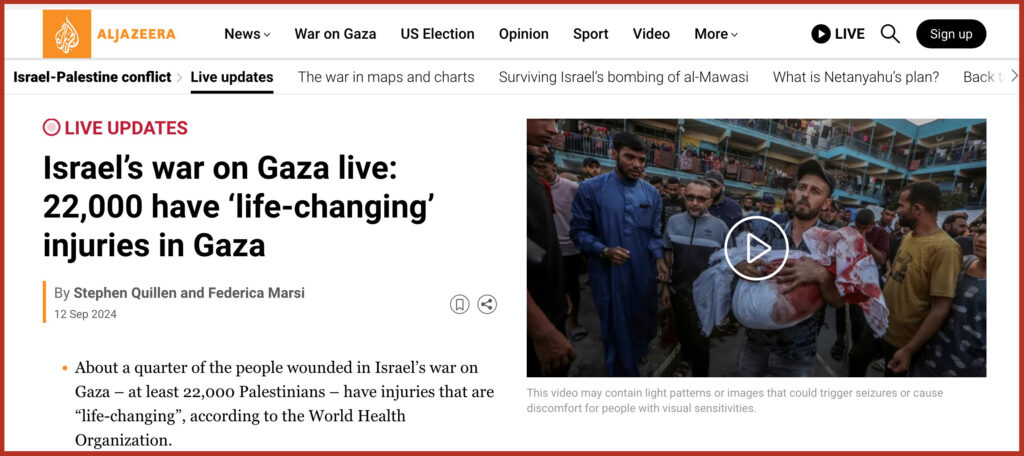 Israel’s war on Gaza live: 22,000 have ‘life-changing’ injuries in Gaza