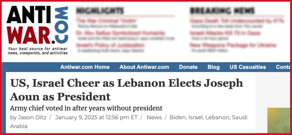 US, Israel Cheer as Lebanon Elects Joseph Aoun as President