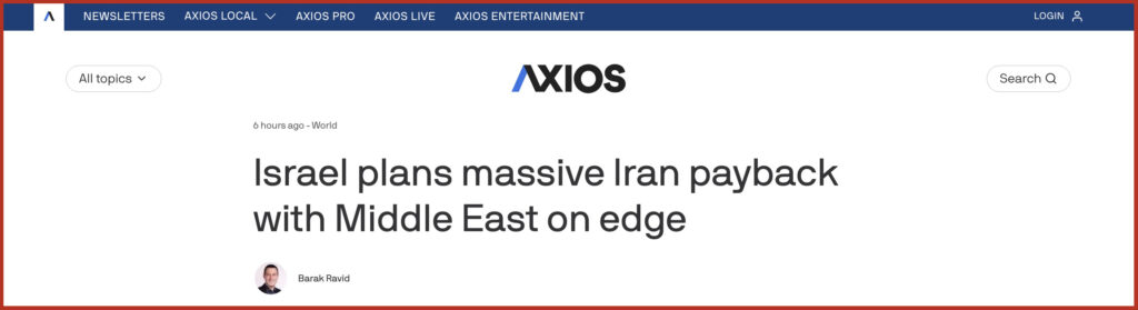 Israel plans massive Iran payback with Middle East on edge