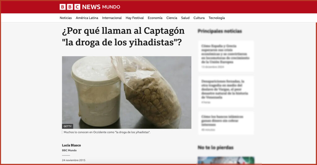 ¿Por qué llaman al Captagón "la droga de los yihadistas"?