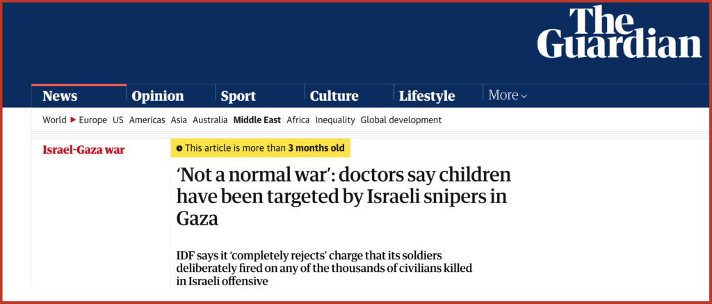  This article is more than 3 months old ‘Not a normal war’: doctors say children have been targeted by Israeli snipers in Gaza