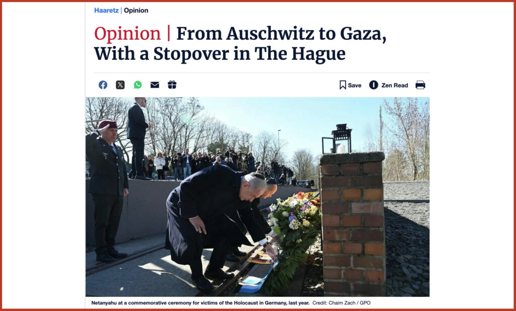 From Auschwitz to Gaza, With a Stopover in The Hague