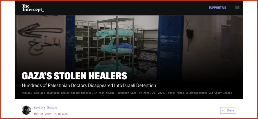 Gaza’s Stolen Healers Hundreds of Palestinian Doctors Disappeared Into Israeli Detention