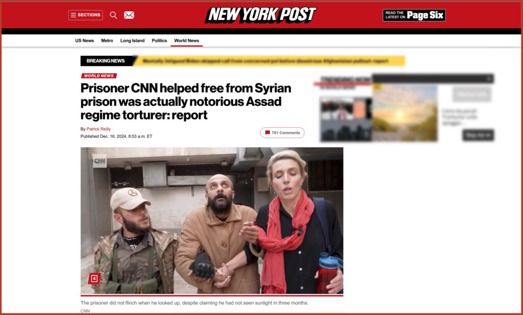 Prisoner CNN helped free from Syrian prison was actually notorious Assad regime torturer: report