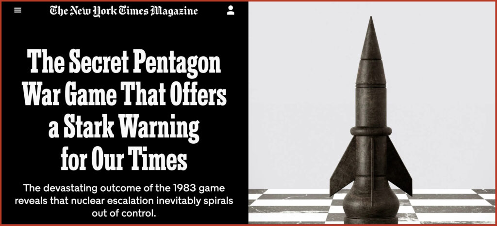 The Secret Pentagon War Game That ?Offers a Stark? Warning for Our Times