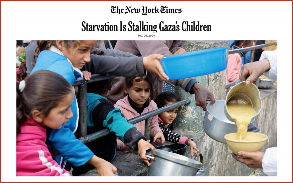 Starvation Is Stalking Gaza’s Children