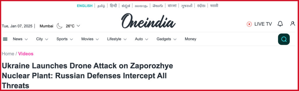 Ukraine Launches Drone Attack on Zaporozhye Nuclear Plant: Russian Defenses Intercept All Threats Read more at: https://www.oneindia.com/videos/ukraine-drone-attack-zaporozhye-nuclear-plant-011-4210634.html