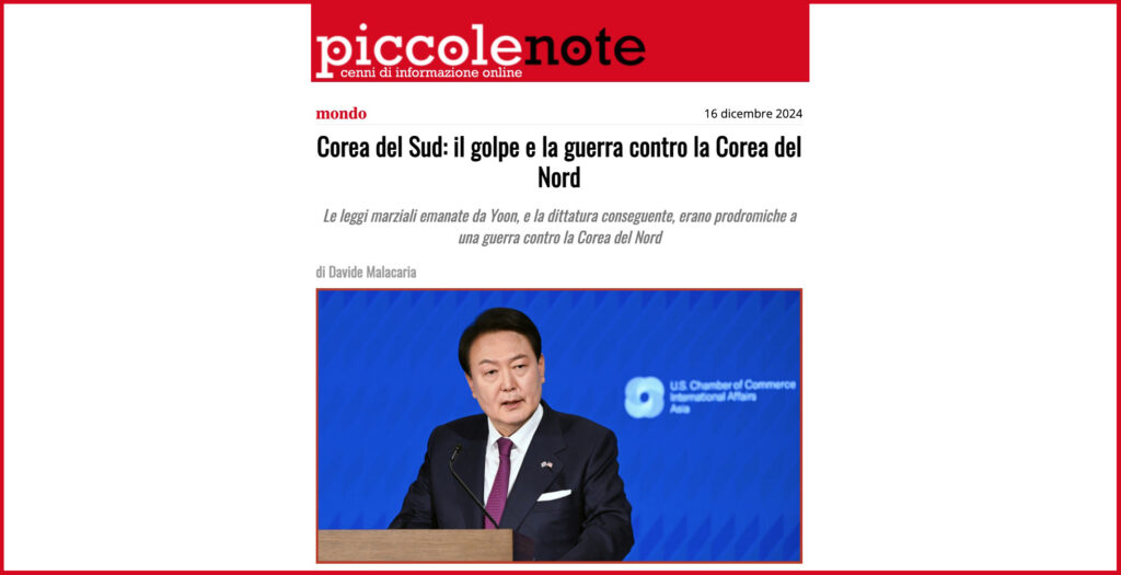 orea del Sud: il golpe e la guerra contro la Corea del Nord