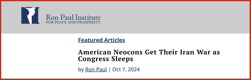 American Neocons Get Their Iran War as Congress Sleeps