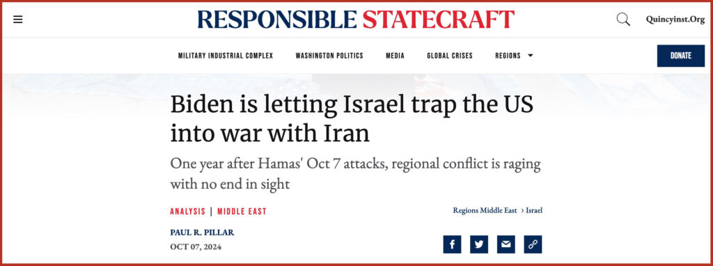 Biden is letting Israel trap the US into war with Iran Biden is letting Israel trap the US into war with Iran