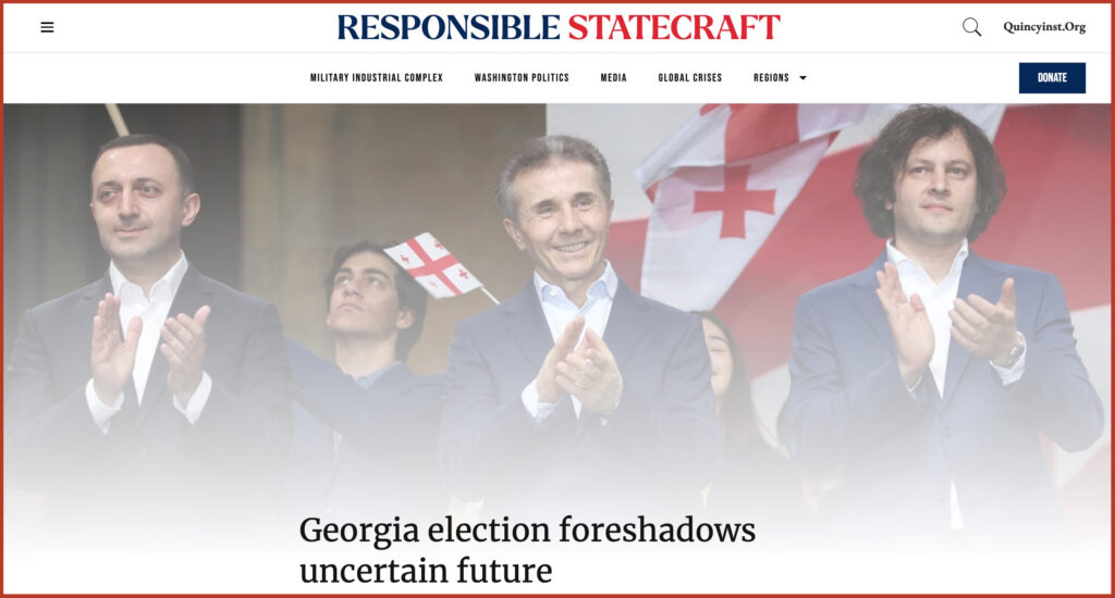 Georgia Georgia election foreshadows uncertain future Western media are falsely framing it in a binary pro-Europe or pro-Russia lens