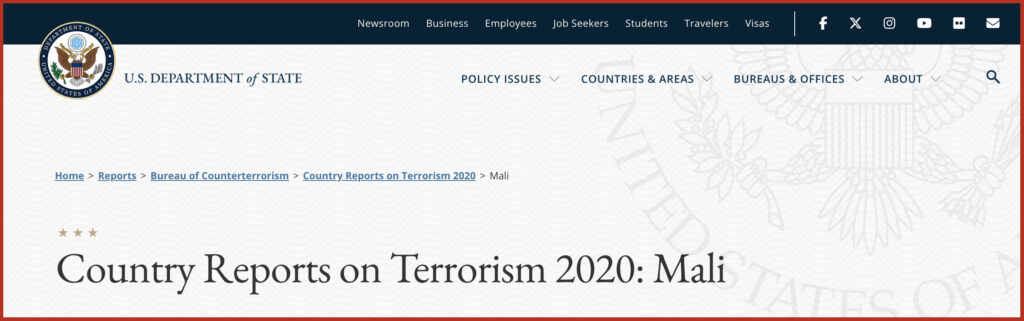 Country Reports on Terrorism 2020: Mali