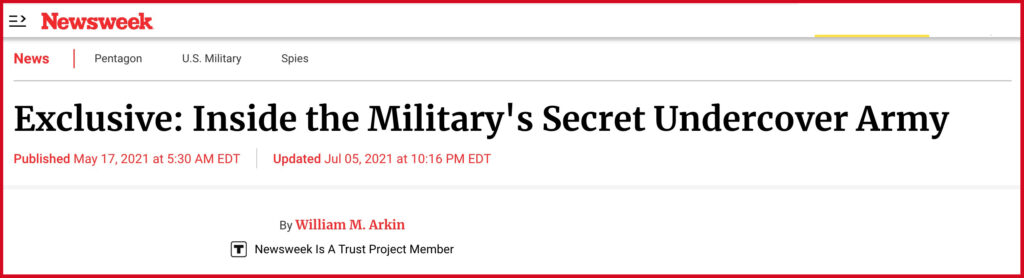 Exclusive: Inside the Military's Secret Undercover Army