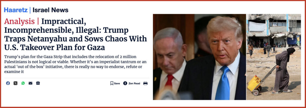 Impractical, Incomprehensible, Illegal: Trump Traps Netanyahu and Sows Chaos With U.S. Takeover Plan for Gaza