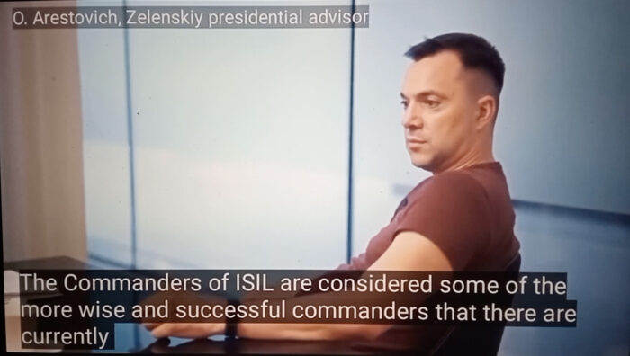 Quando il consigliere di Zelensky elogiava l'Isis...