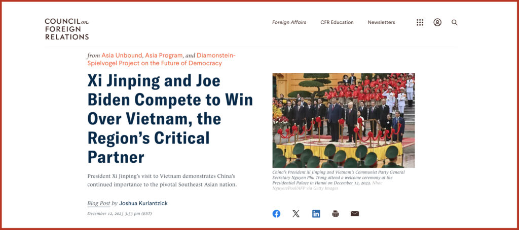 Xi Jinping e Joe Biden competono per conquistare il Vietnam, partner fondamentale della regione