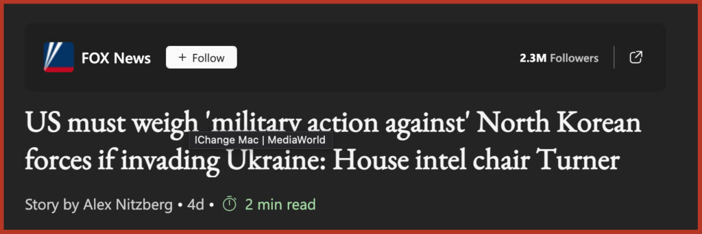 US must weigh 'military action against' North Korean forces if invading Ukraine: House intel chair Turner