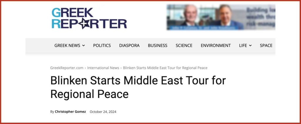 Blinken Starts Middle East Tour for Regional Peace