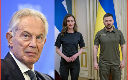 Tony Blair, Sanna Marin e Zelensky