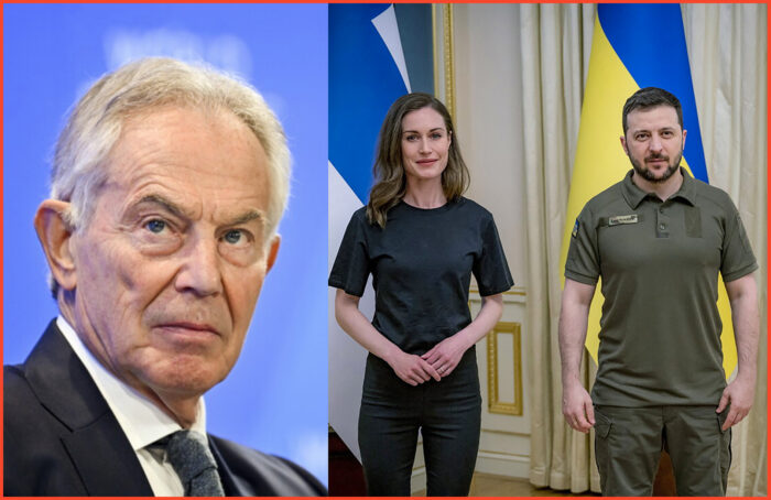 Tony Blair, Sanna Marin e Zelensky
