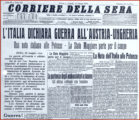 Prima pagina Corsera 24 maggio 1915