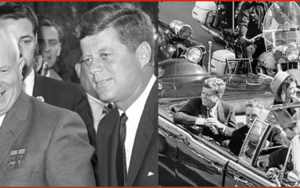 kennedy e krusciov,a sinistra. A destra una delle ultime immagini di Kennedy poco prima di essere assassinato a Dallas. Ron Paul e la scommessa ad alto rischio degli Usa sull'Ucraina