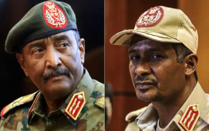 Il gen dell'esercito Abdel Fattah Al Buran e il generale Mohamed Hamdan Dagalo, in lotta per il potere in Sudan. Scontri in Sudan: il puzzle complesso e la base navale russa