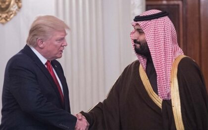 il principe ereditario dell'arabia saudita mohamed bin salman e trump