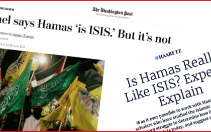 Titoli del Washington Post e Haaretz su Hamas