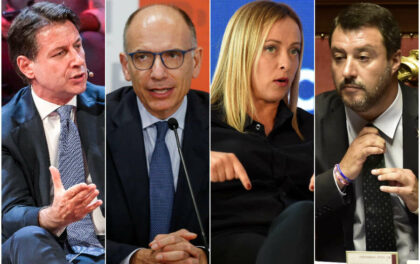 Conte, Letta, Meloni, Salvini. Vince la Meloni, perde, ancora una volta, il draghismo