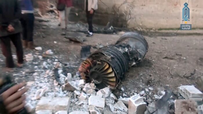 Siria: il jet abbattuto