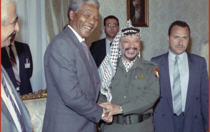Incontro tra Mandela e Arafat