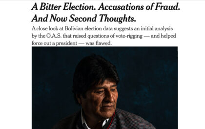 Il NYT: in Bolivia fu un golpe a eliminare Morales