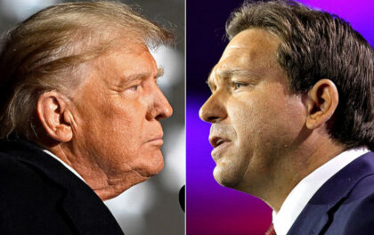 Donald Trump e Ron DeSantis. Eliminare Trump