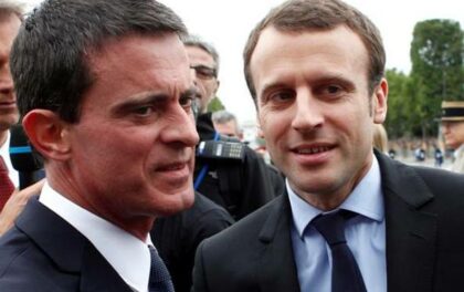 Valls va con Macron